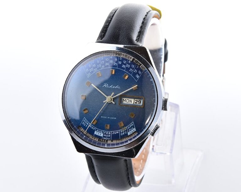 Soviet RAKETA perpetual calendar watch
