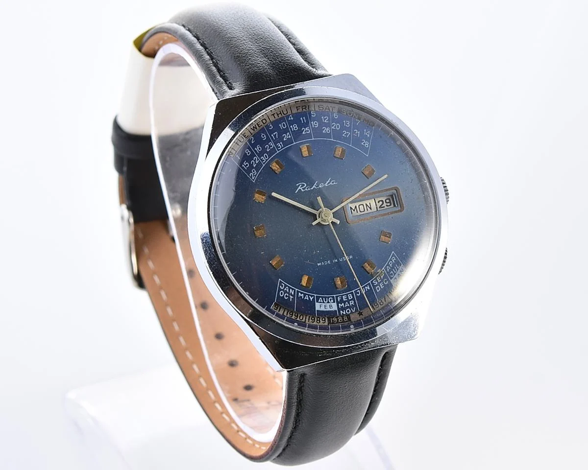 Soviet Raketa perpetual calendar watch