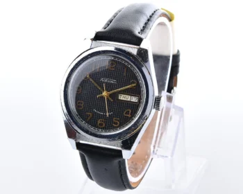 Raketa vintage mechanical wrist watch with double calendar