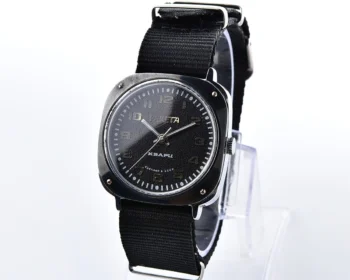 Vintage Soviet Raketa quartz watch with NATO nylon strap
