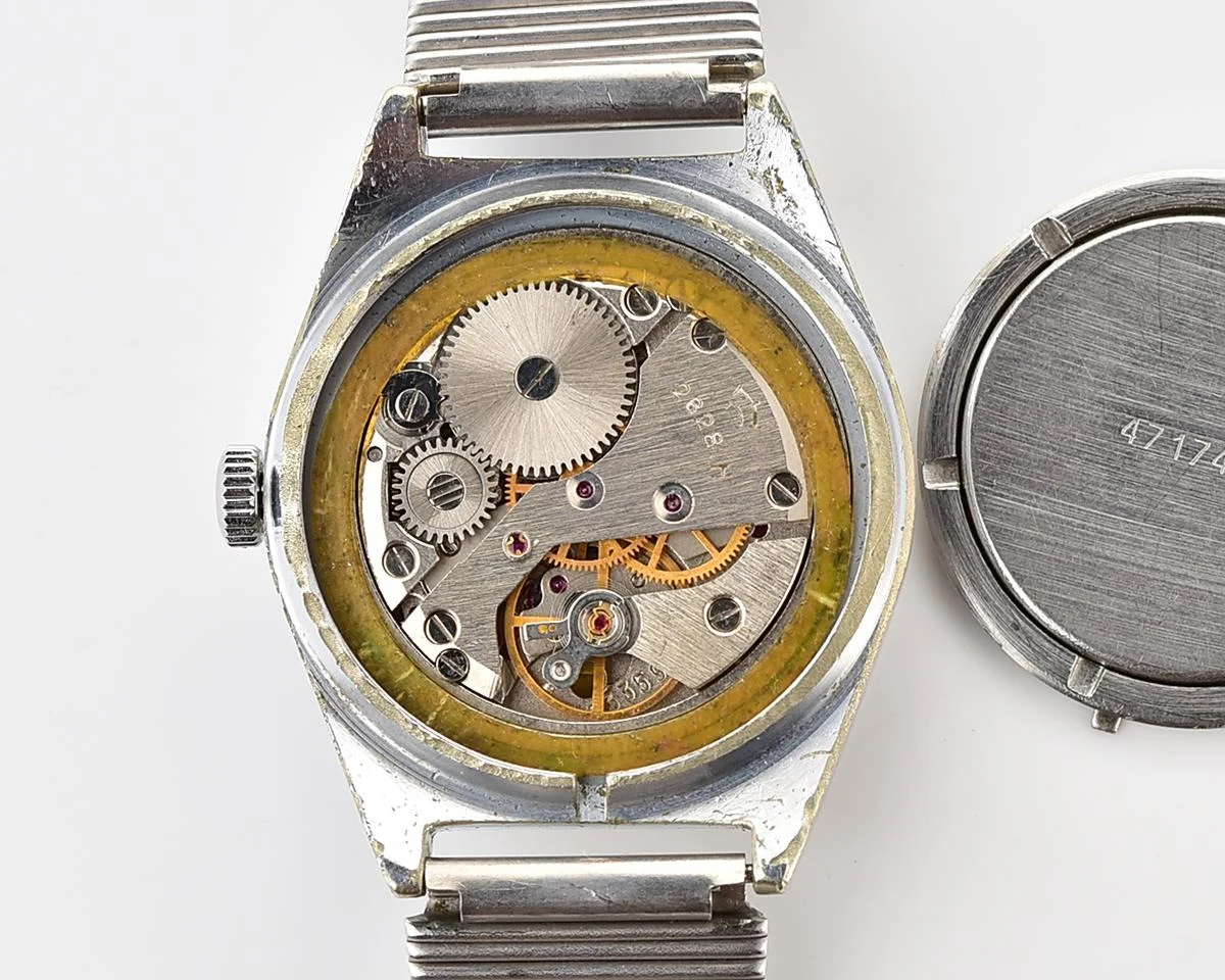 Raketa vintage mechanical wrist watch with double calendar