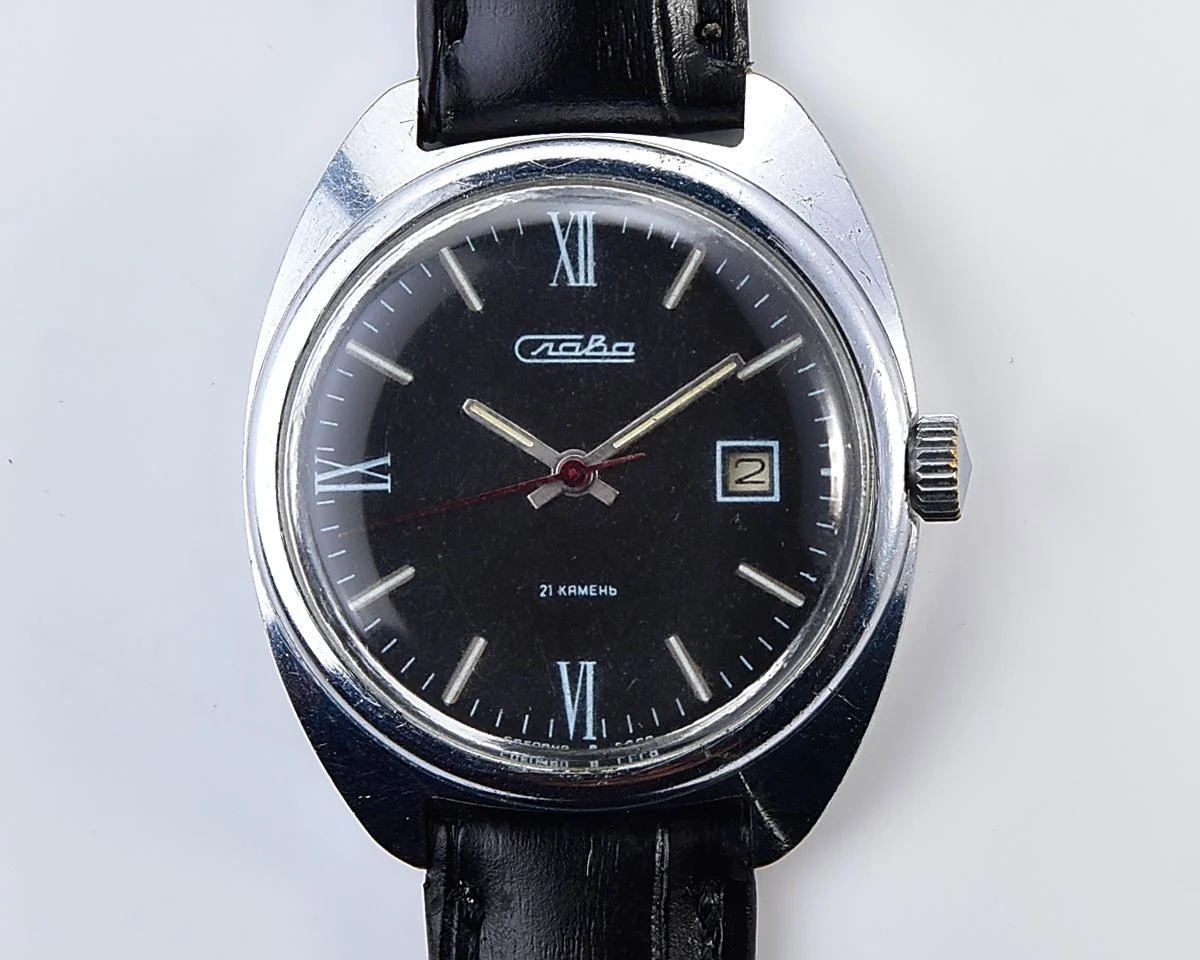 Slava Soviet mechanical vintage watch