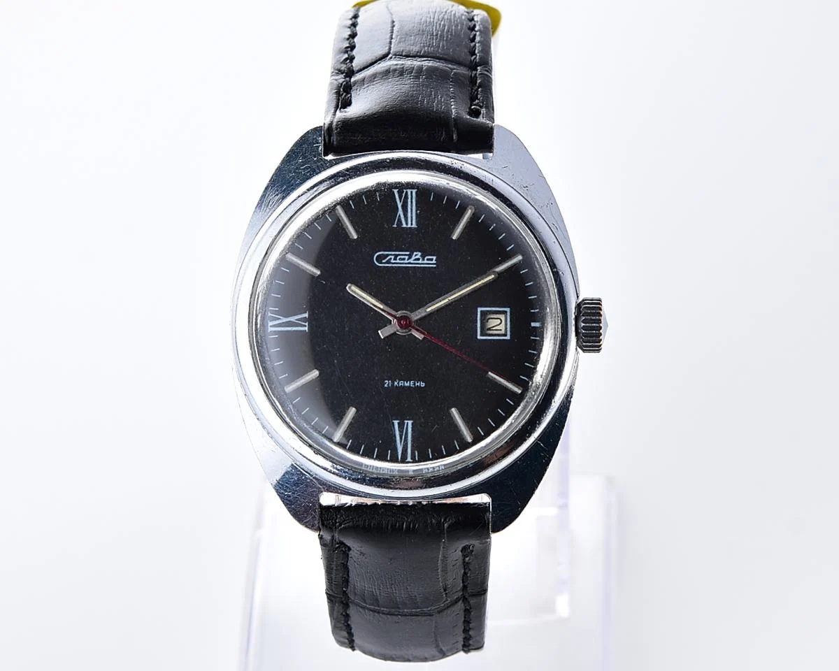 Slava Soviet mechanical vintage watch