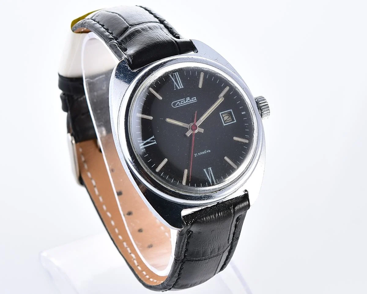 Slava Soviet mechanical vintage watch