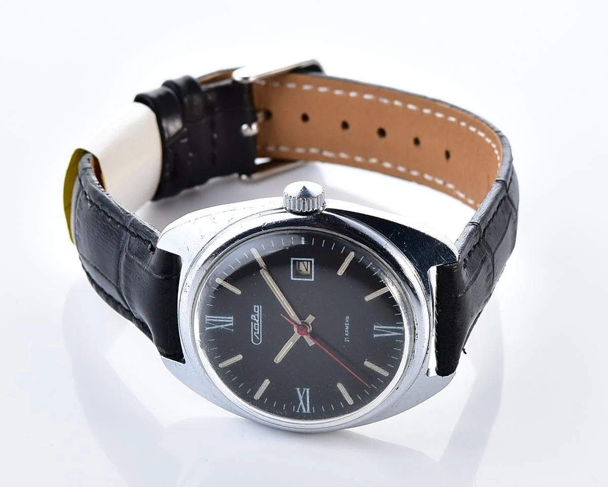 Slava Soviet mechanical vintage watch