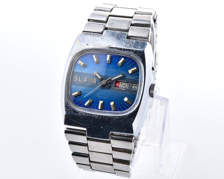 Slava-tank soviet mechanical vintage watch – automatic self winding movement