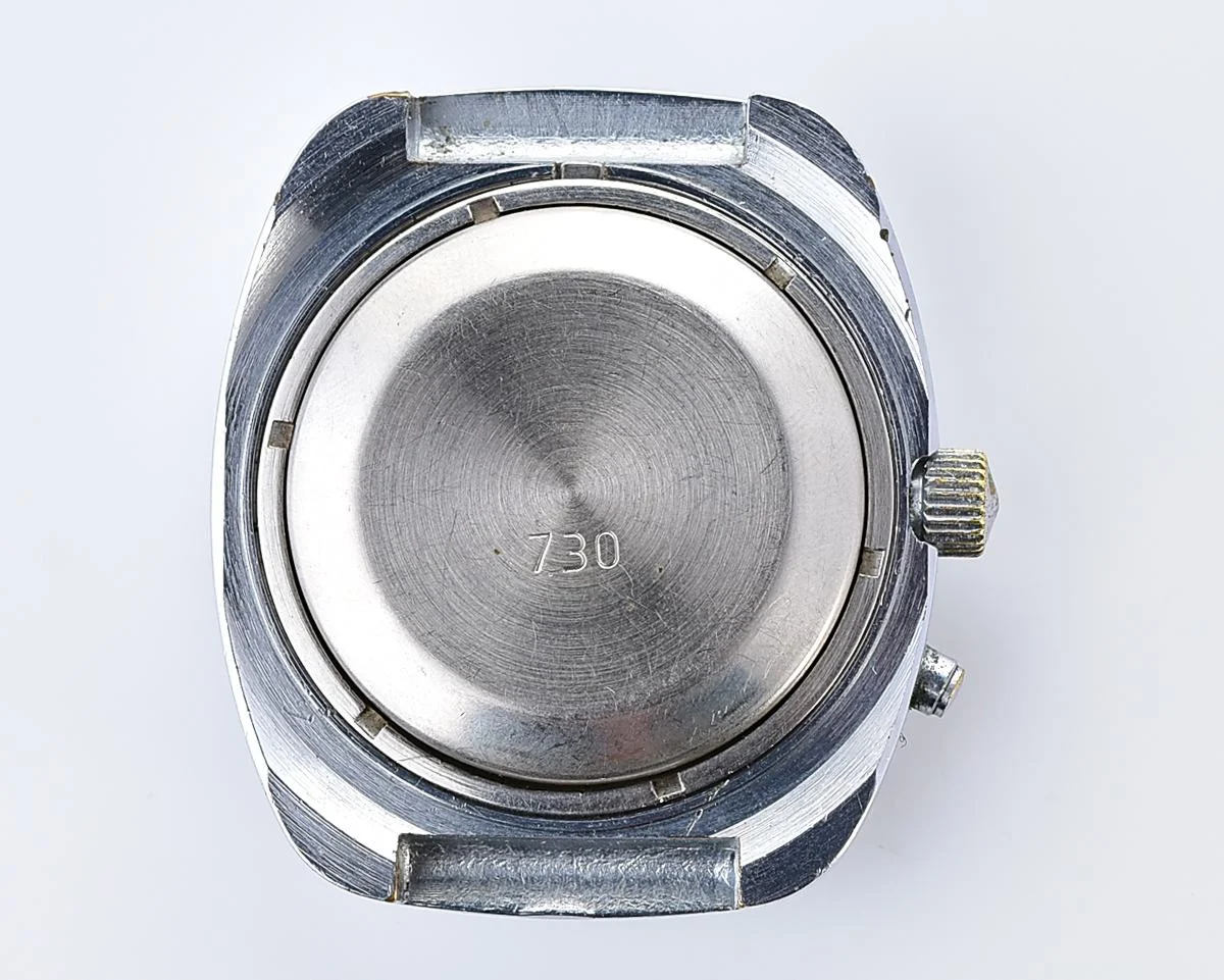 Slava vintage Soviet mechanical watch with automatic self-winding movement