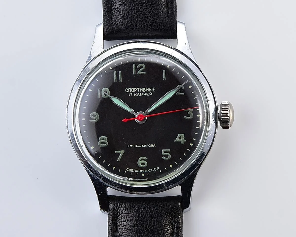 Vintage Soviet Sportivnie mechanical watch from the 1950s