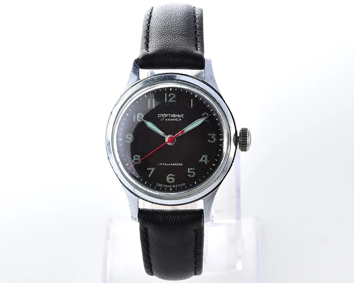 Vintage Soviet Sportivnie mechanical watch from the 1950s