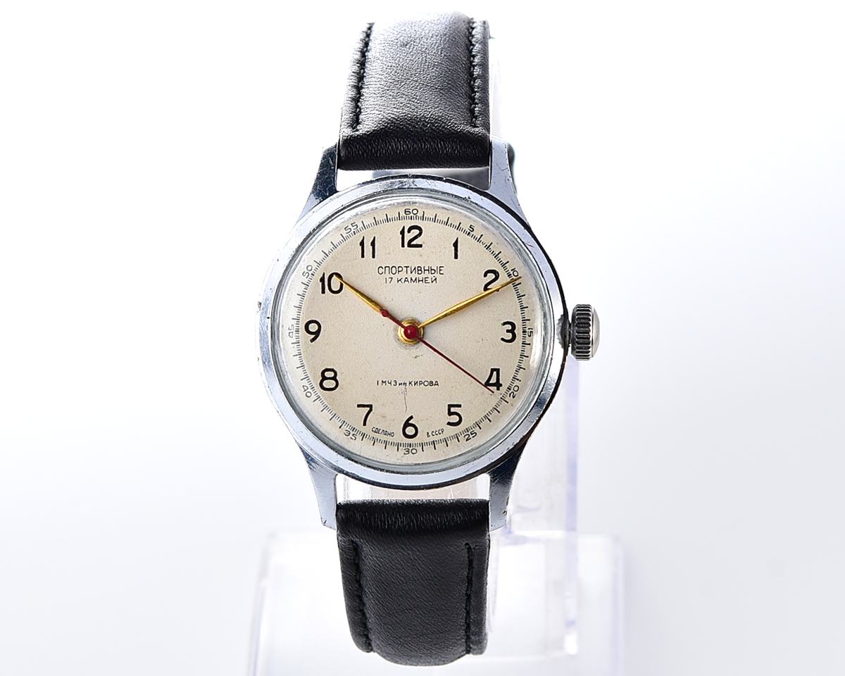 Excellent vintage soviet SPORTIVNIE mechanical watch from the 1950s
