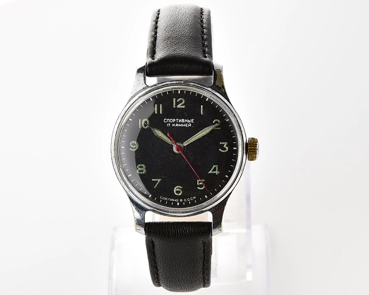 Vintage Soviet Sportivnie mechanical watch from the 1950s