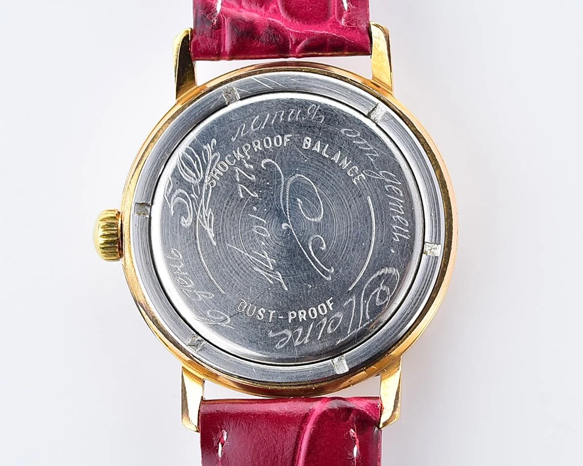 Vintage Soviet Wostok (Vostok) mechanical gold-plated wristwatch