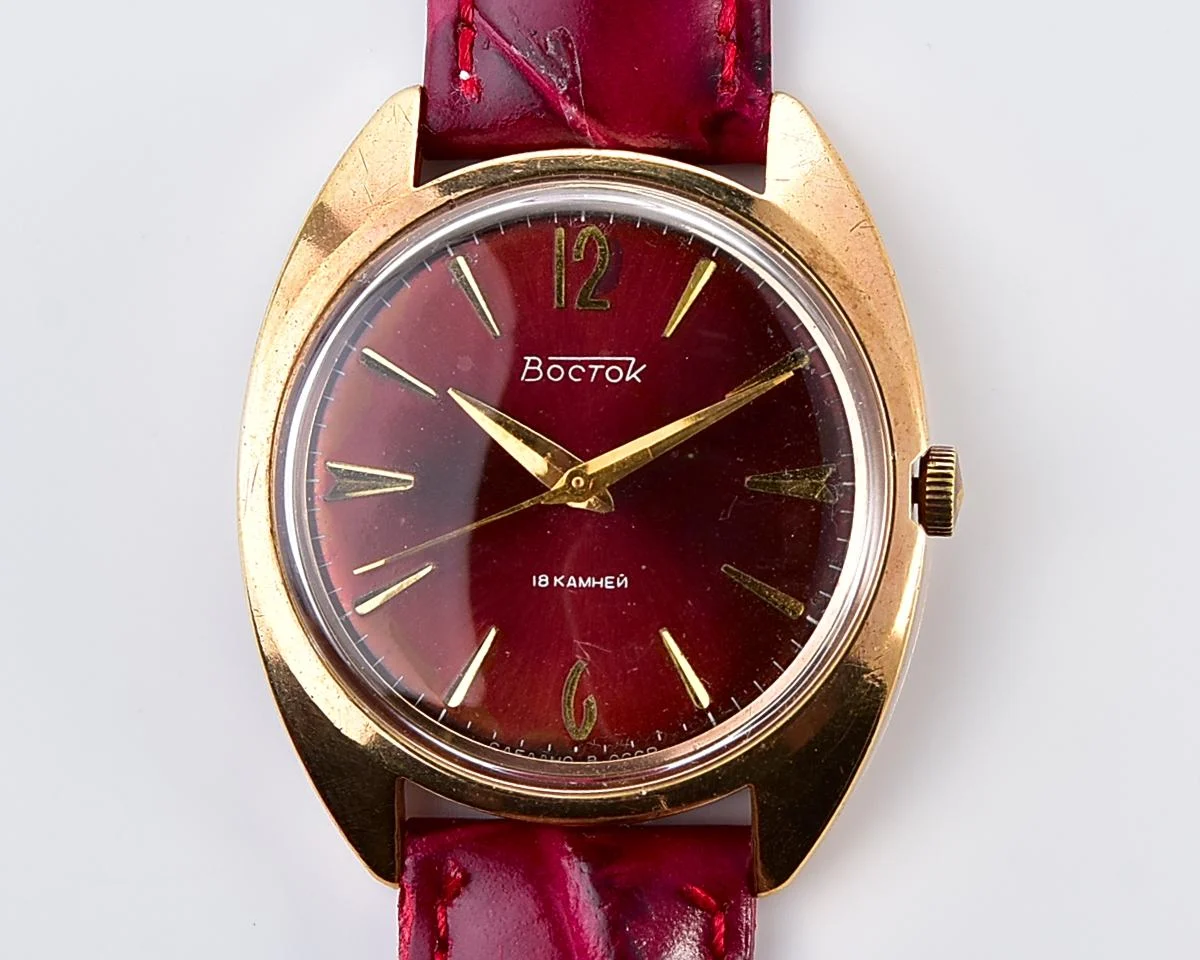 Soviet Wostok (Vostok) mechanical gold-plated watch