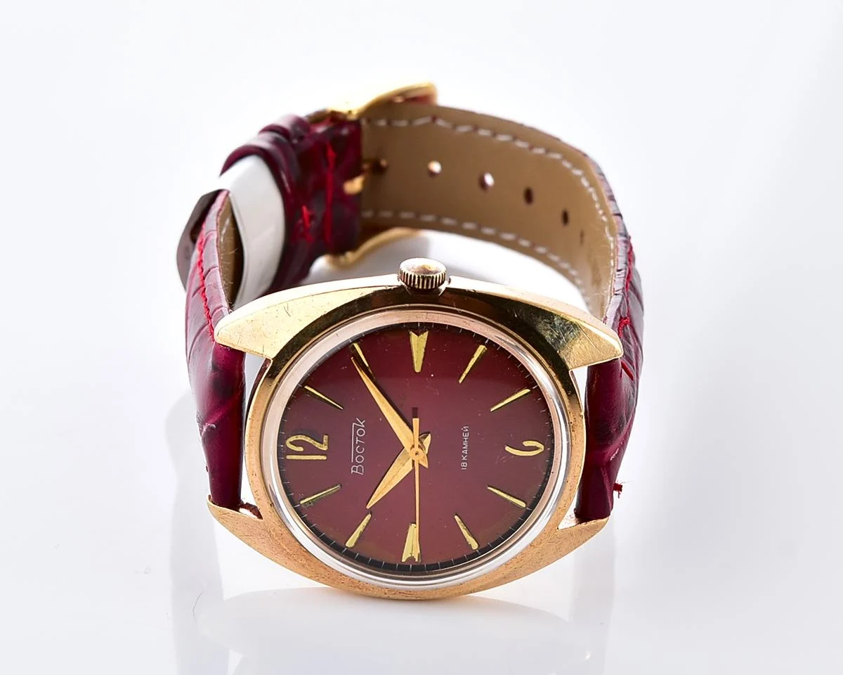 Soviet Wostok (Vostok) mechanical gold-plated watch