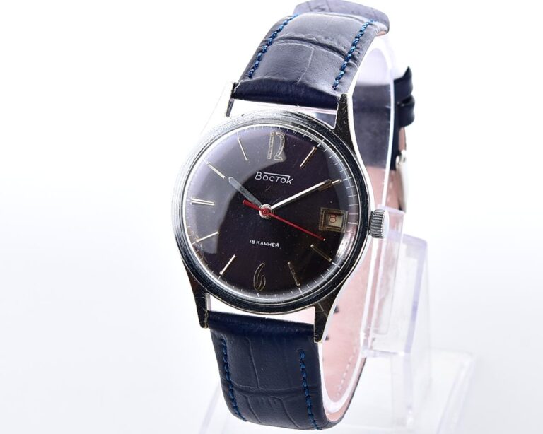 Soviet Wostok (Vostok) mechanical wristwatch – with engraved back