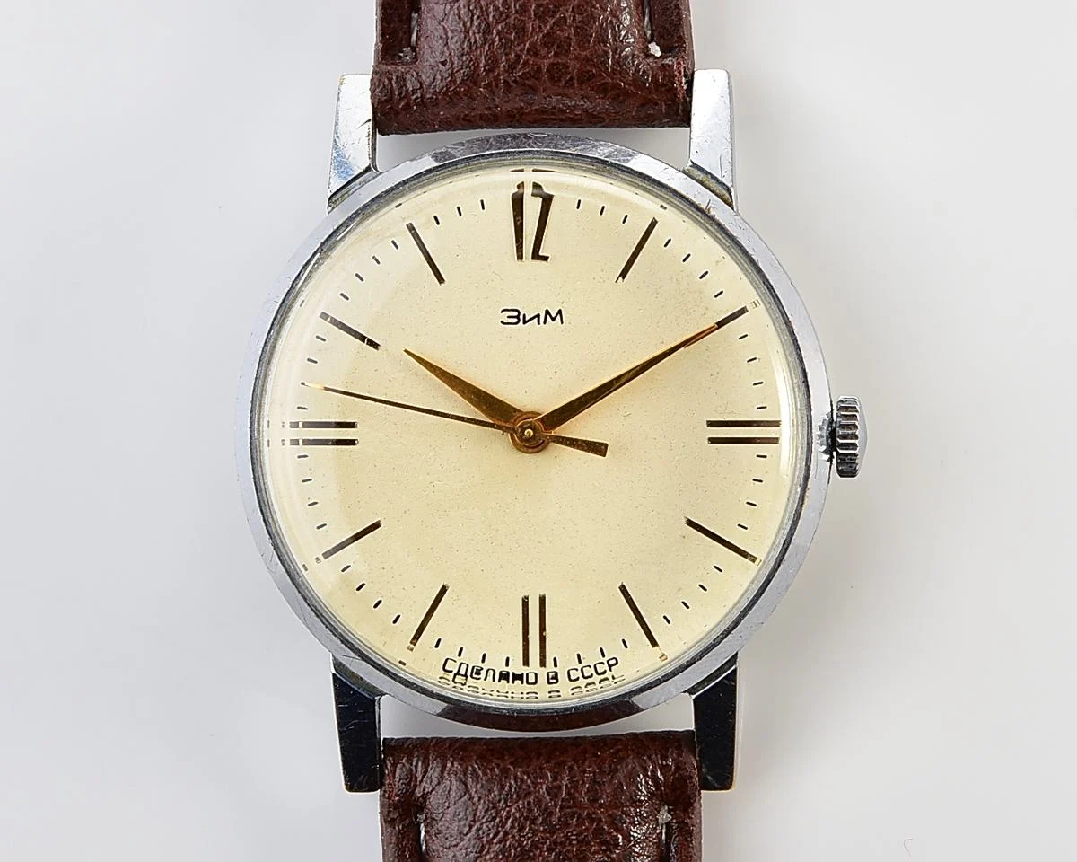ZiM Soviet mechanical watch with unusual dial