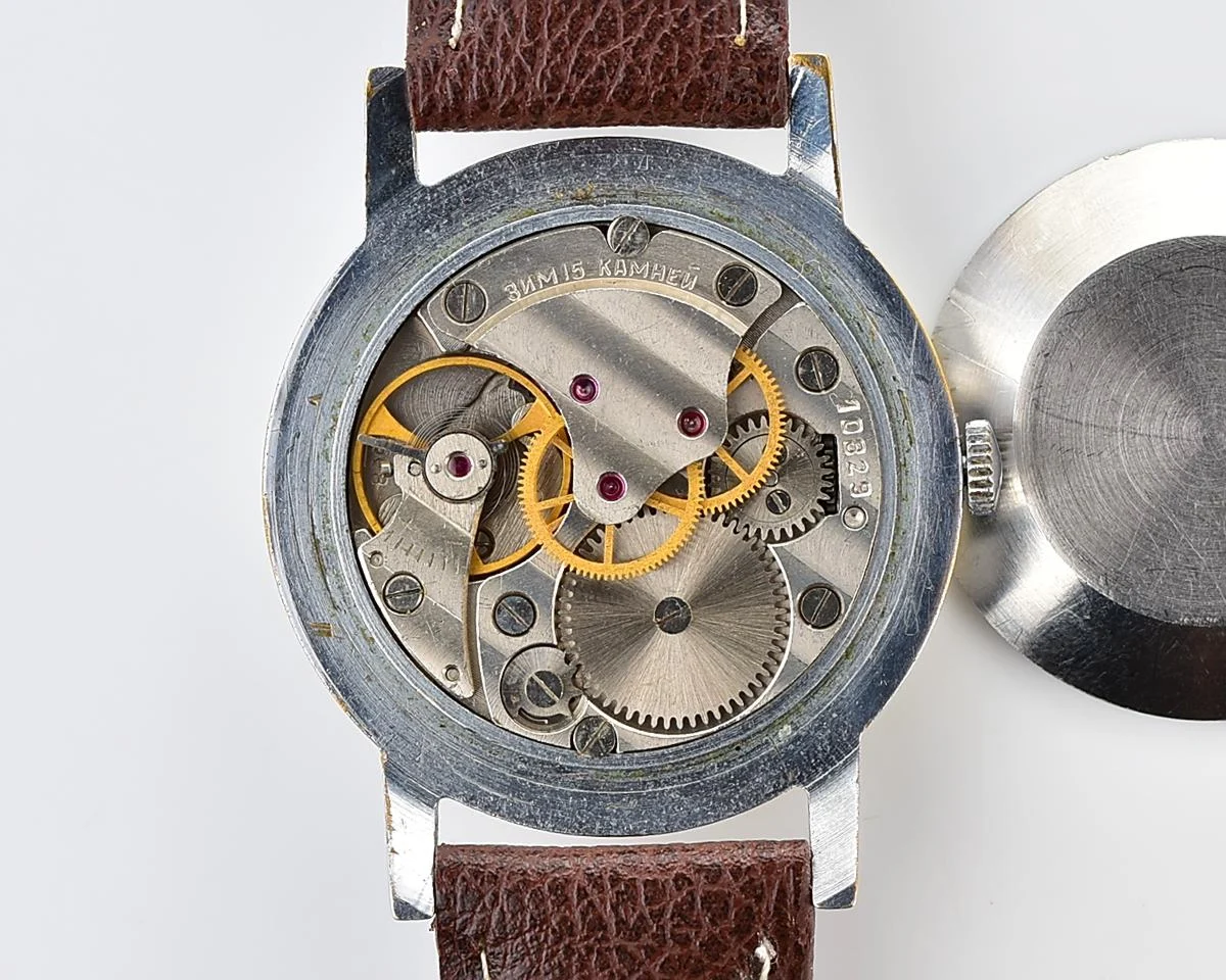 ZiM Soviet mechanical watch with unusual dial