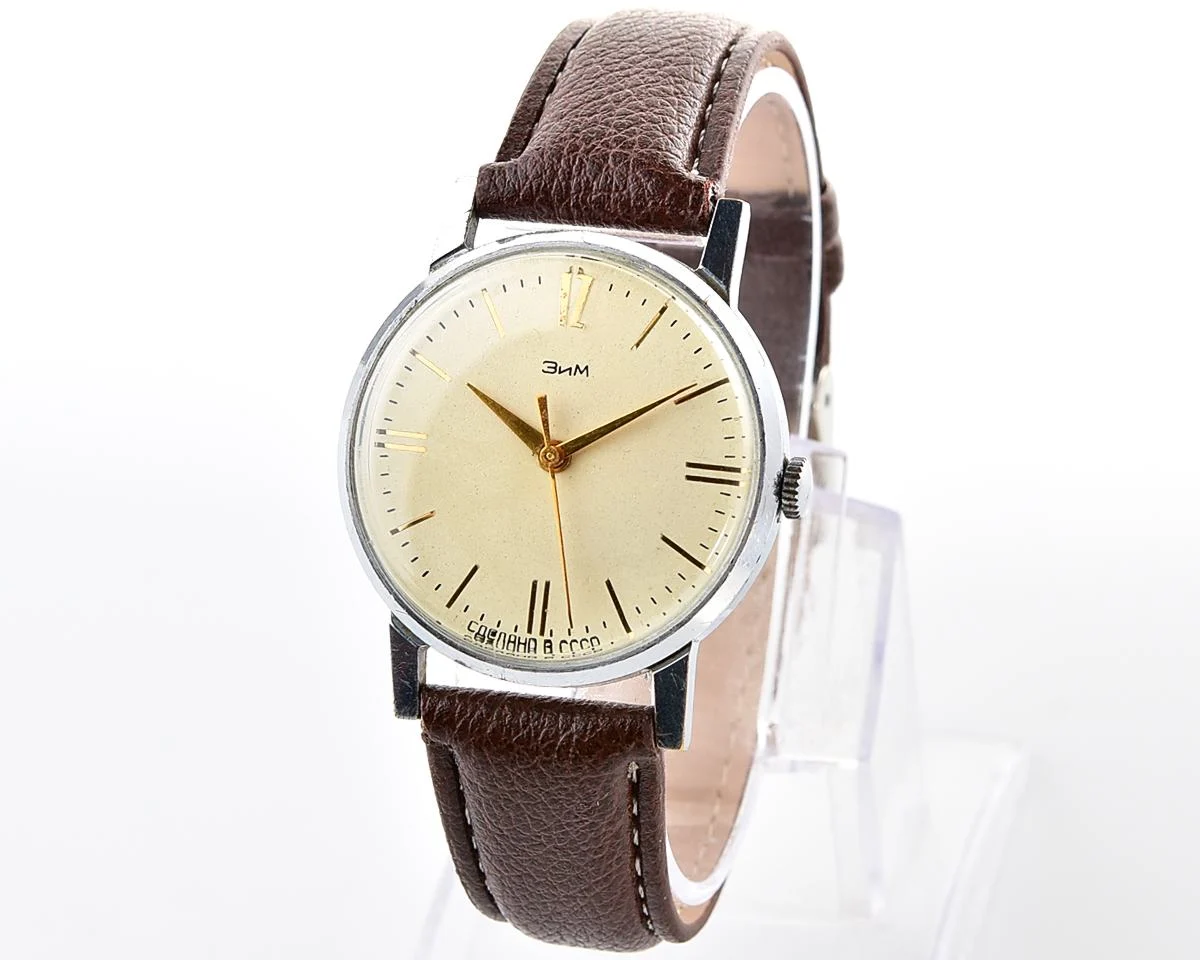 ZiM Soviet mechanical watch with unusual dial