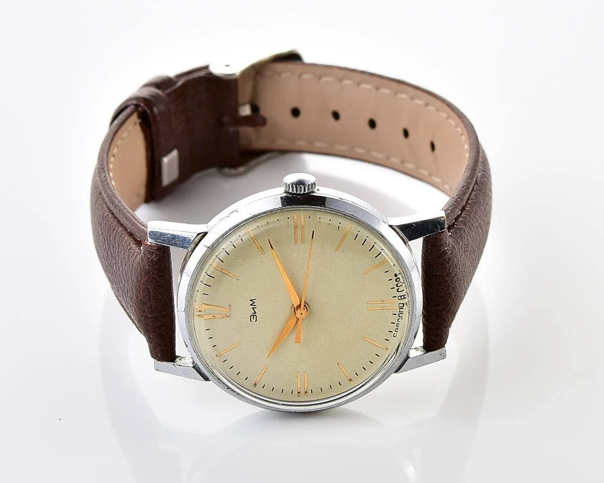 ZiM Soviet mechanical watch with unusual dial