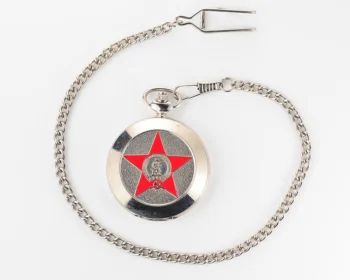 Great Patriotic War (WW2) themed pocket quartz watch with Soviet star