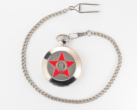 Great Patriotic War (WW2) themed pocket watch with soviet star