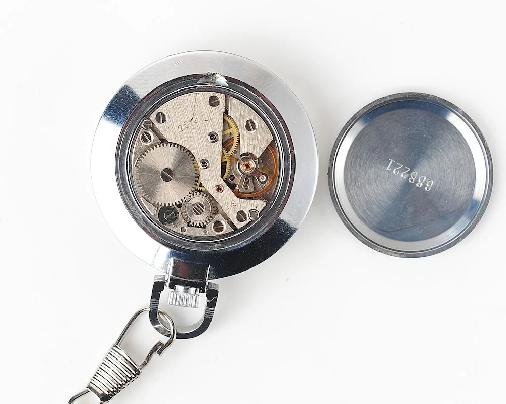 Excellent Soviet Raketa mechanical pocket watch with calendar
