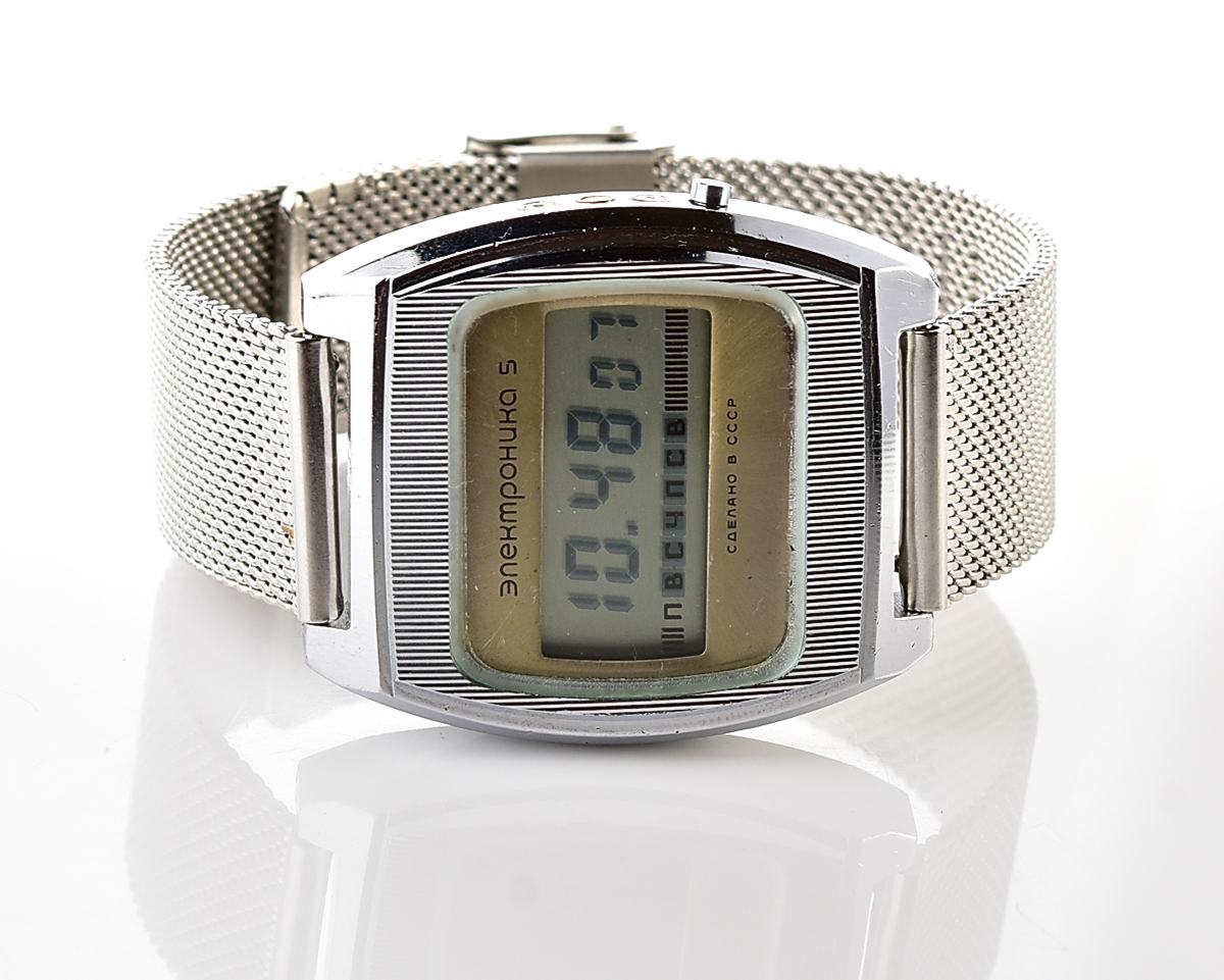 Large vintage USSR digital watch Electronika 5