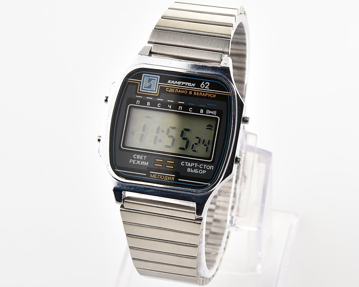 Vintage soviet Electronika Kamerton-62 digital wristwatch
