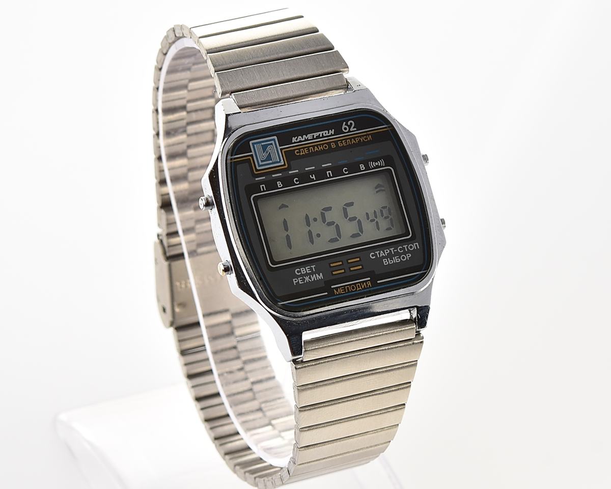 Vintage soviet Electronika Kamerton-62 digital wristwatch