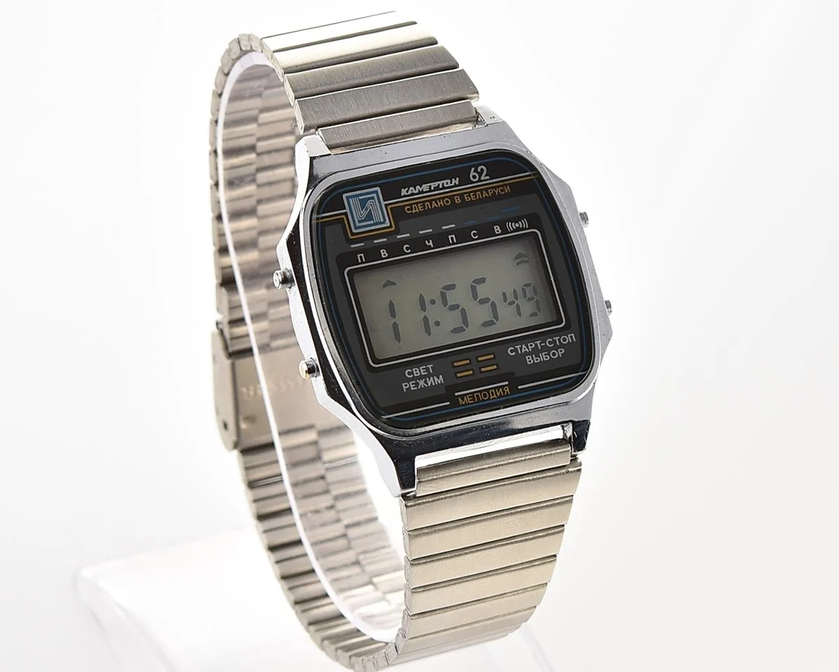 Vintage Soviet Electronika Kamerton-62 digital wristwatch