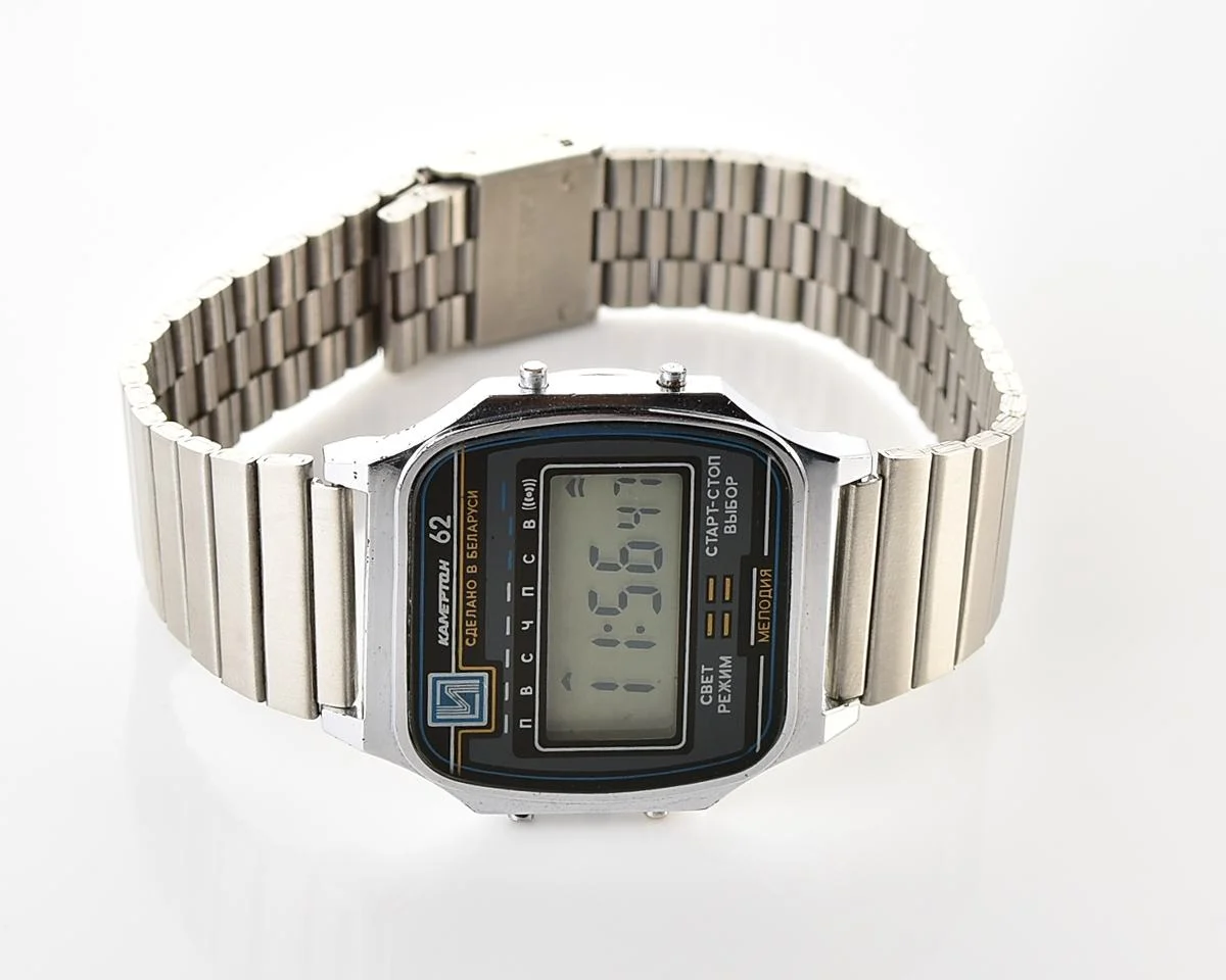 Vintage Soviet Electronika Kamerton-62 digital wristwatch