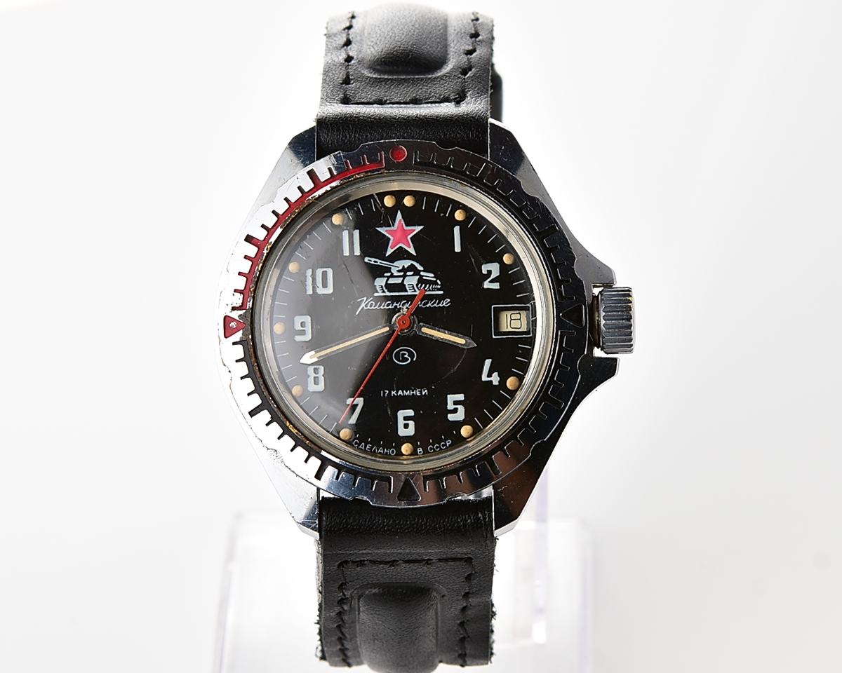 Vostok Komandirskie TANK mechanical wristwatch