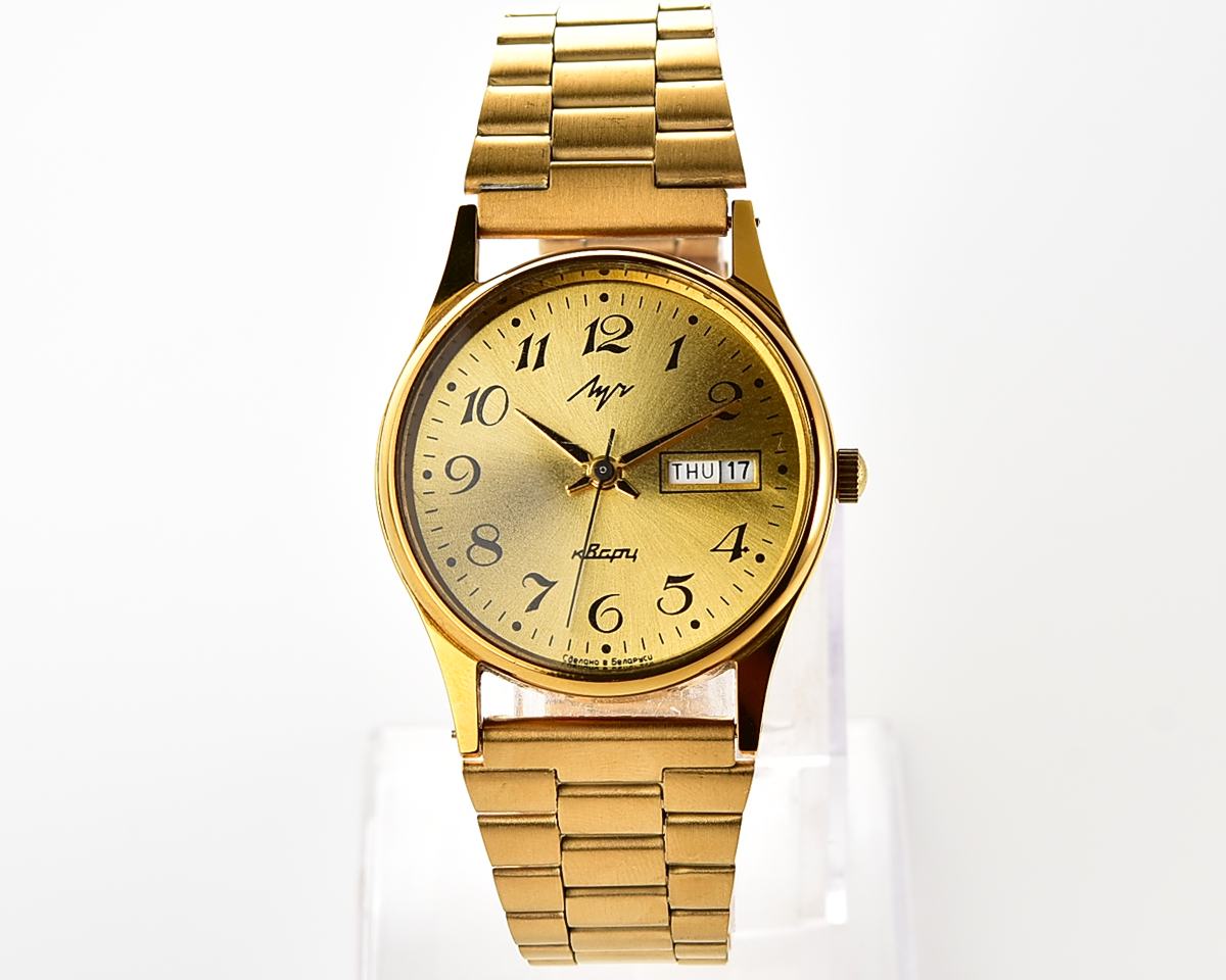 Vintage soviet LUCH automatic quartz watch