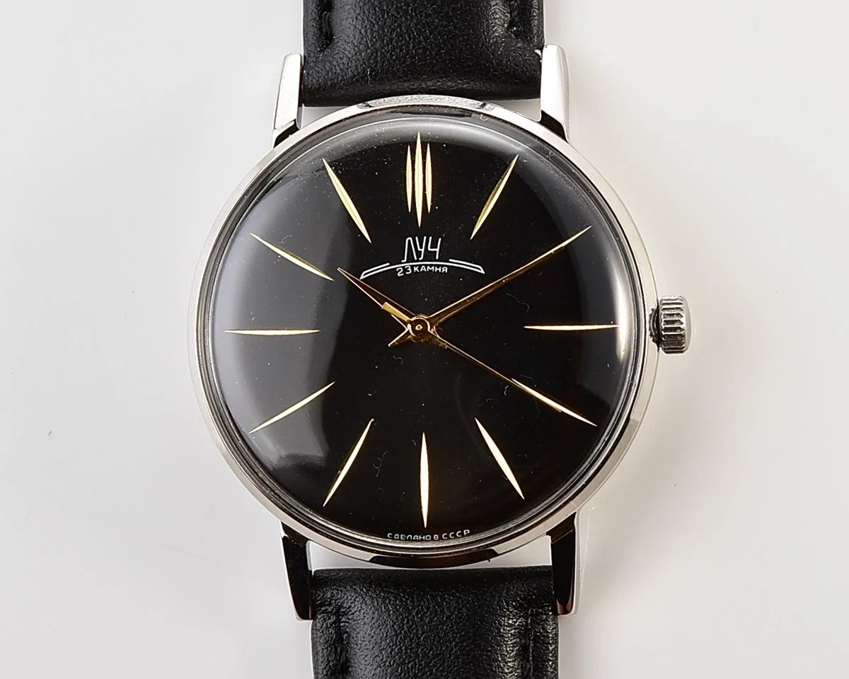 Excellent condition ultra thin Luch watch - Intelligentsia's dream!