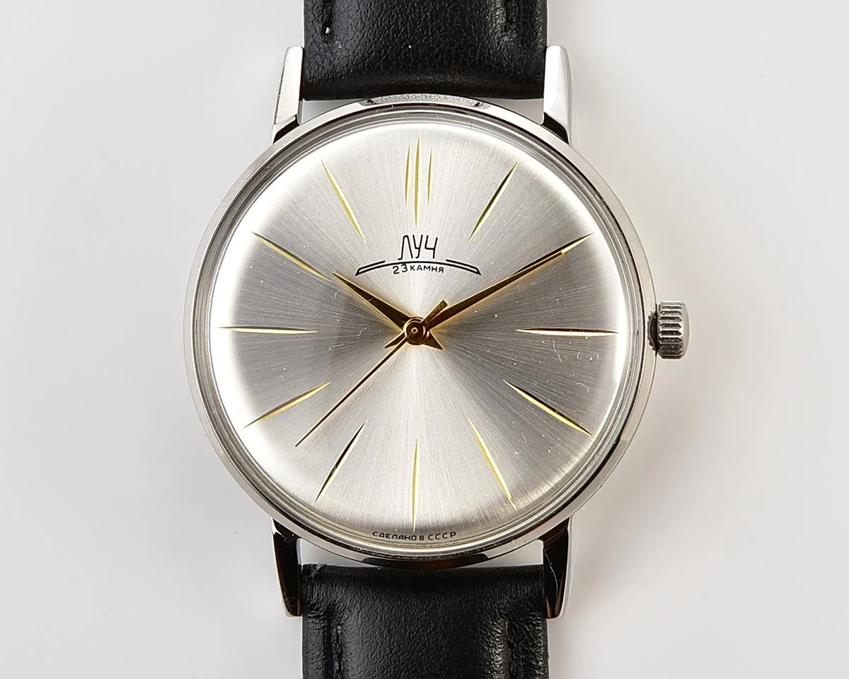 Excellent condition ultra thin Luch watch - Intelligentsia's dream!