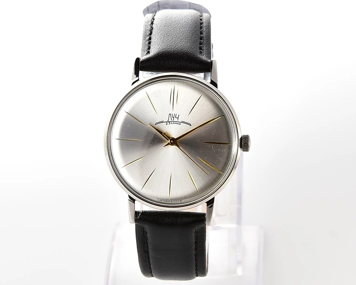 Excellent condition ultra thin Luch watch - Intelligentsia's dream!