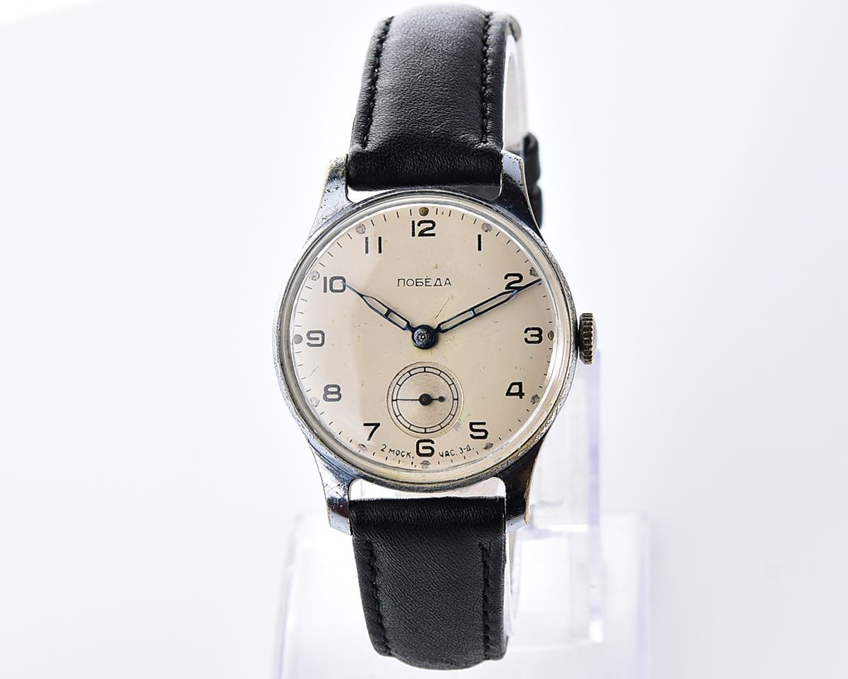 Vintage soviet mechanical POBEDA watch, 2MChZ from 1st quarter 1956 ...