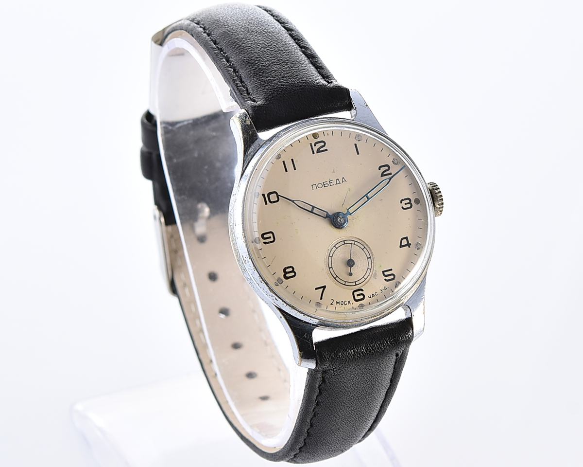 Vintage soviet mechanical POBEDA watch, 2MChZ from 1st quarter 1956 ...