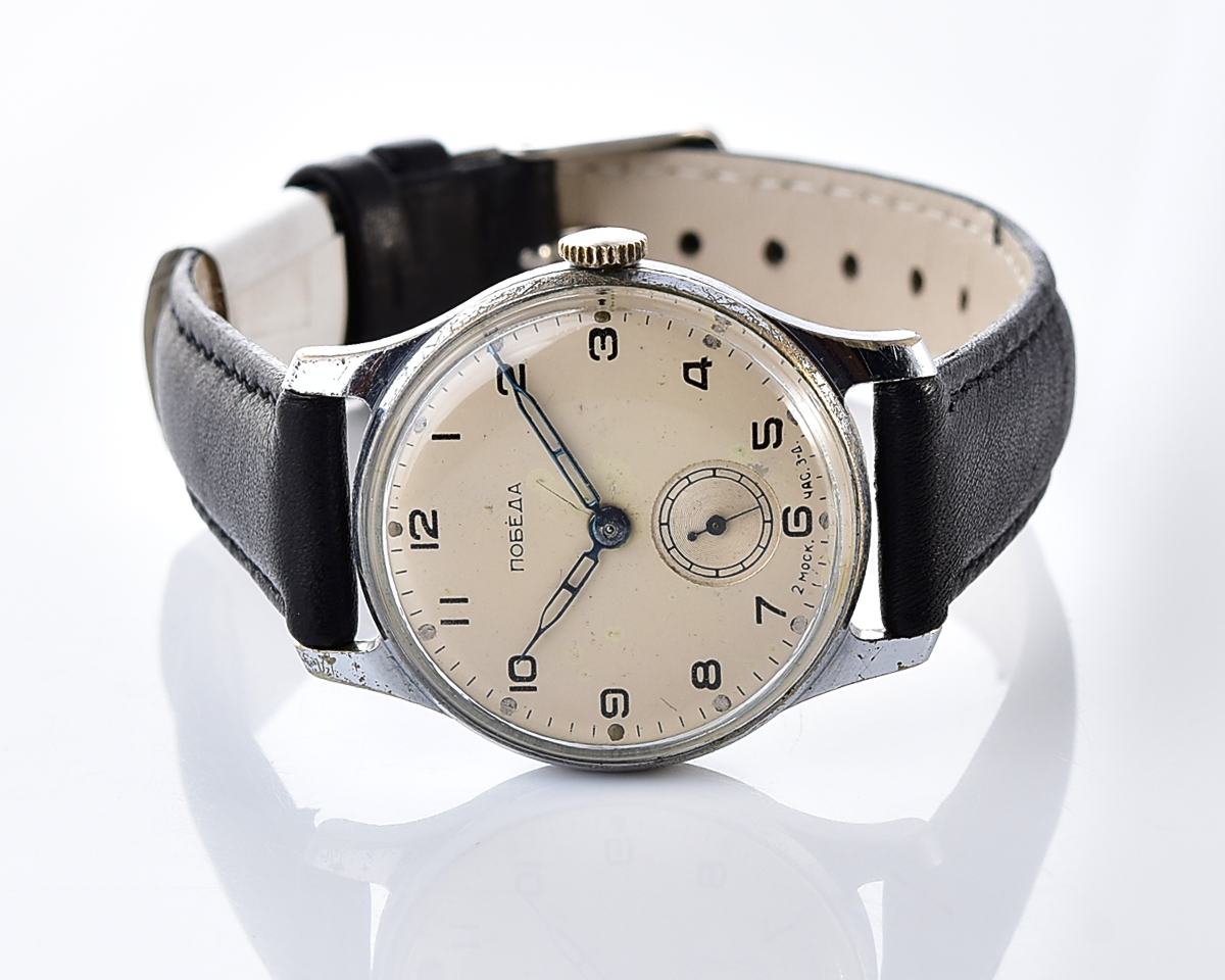 Vintage soviet mechanical POBEDA watch, 2MChZ from 1st quarter 1956 ...