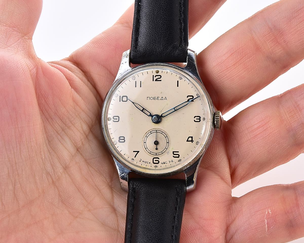 Vintage soviet mechanical POBEDA watch, 2MChZ from 1st quarter 1956 ...