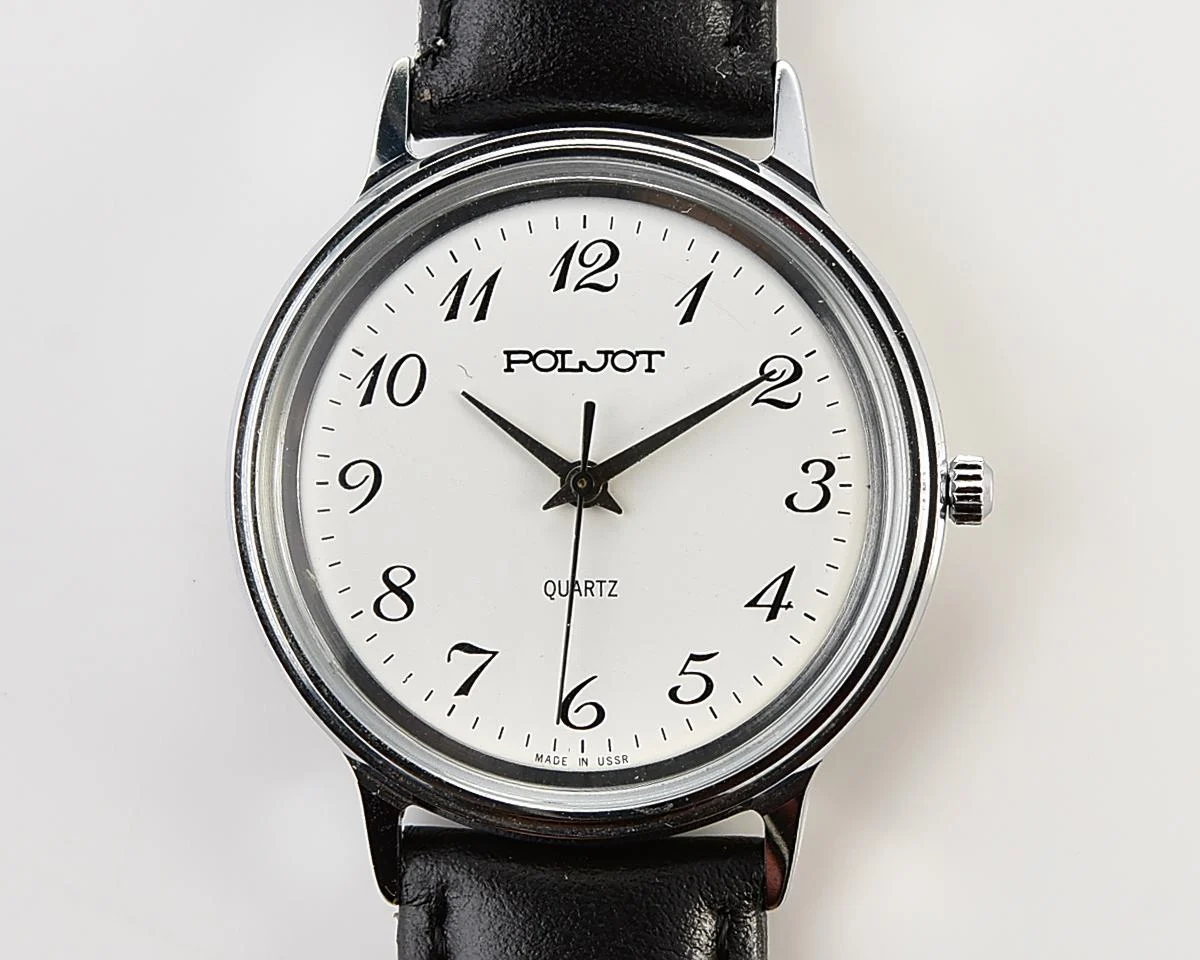 Soviet Poljot watch with quartz movement