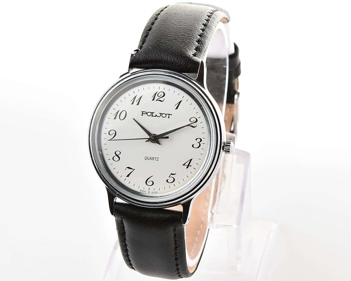 Soviet Poljot watch with quartz movement