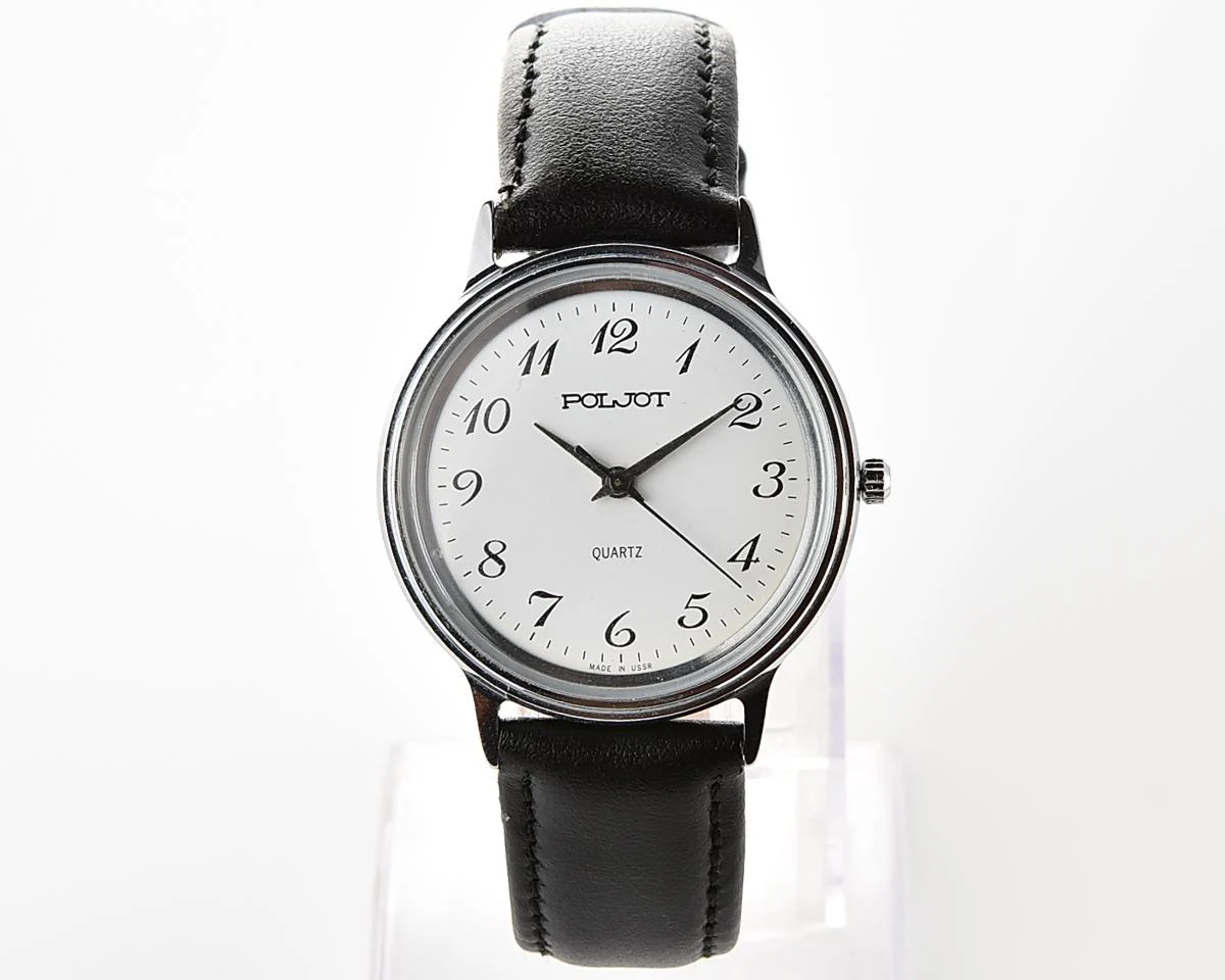 Soviet Poljot watch with quartz movement