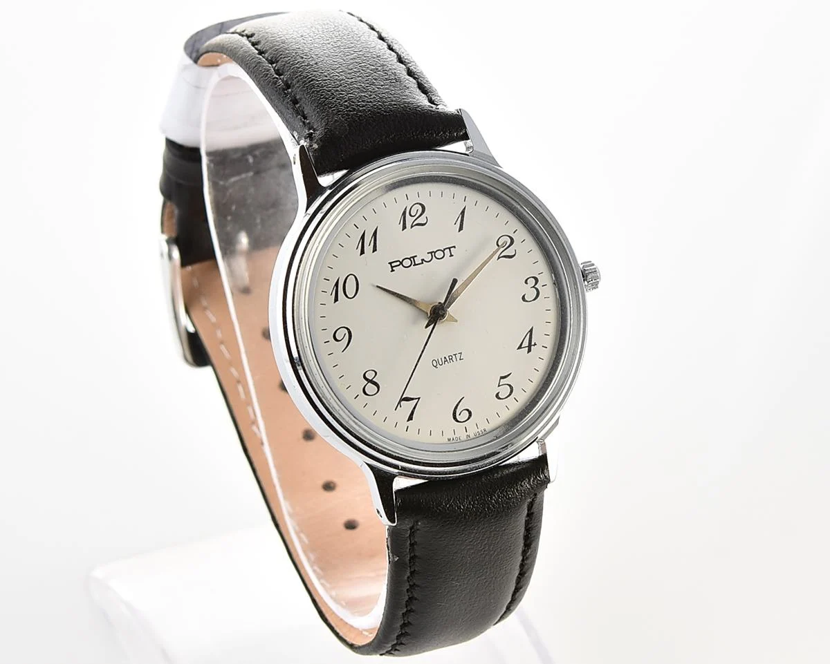 Soviet Poljot watch with quartz movement