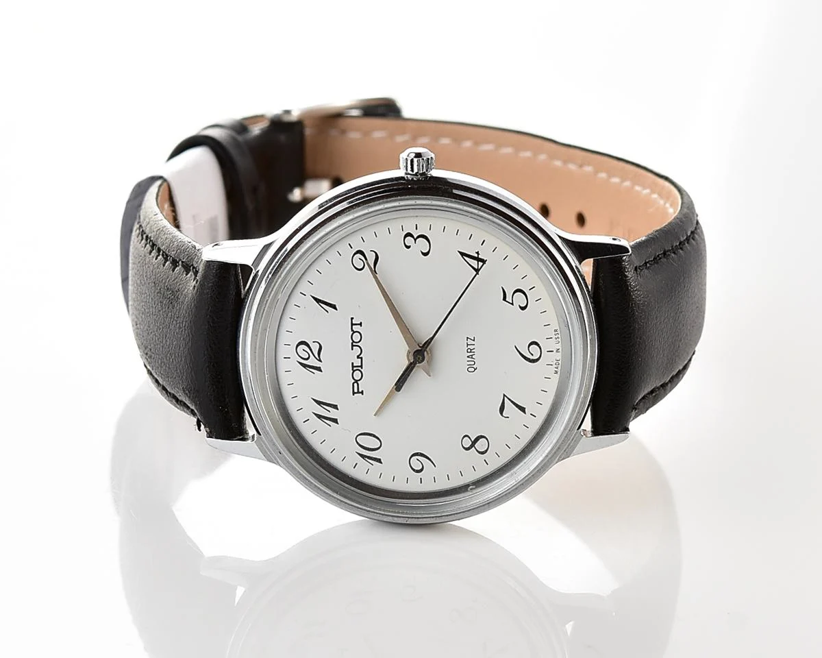 Soviet Poljot watch with quartz movement
