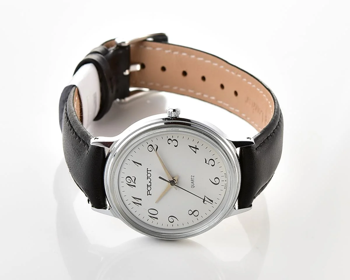 Soviet Poljot watch with quartz movement