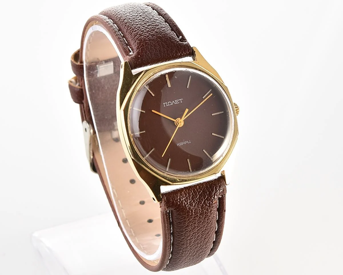 Soviet Poljot watch with quartz movement