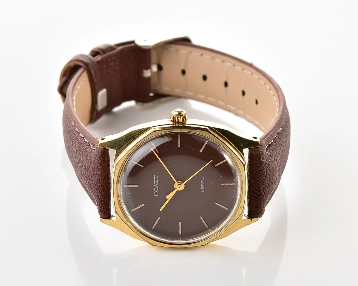 Soviet Poljot watch with quartz movement