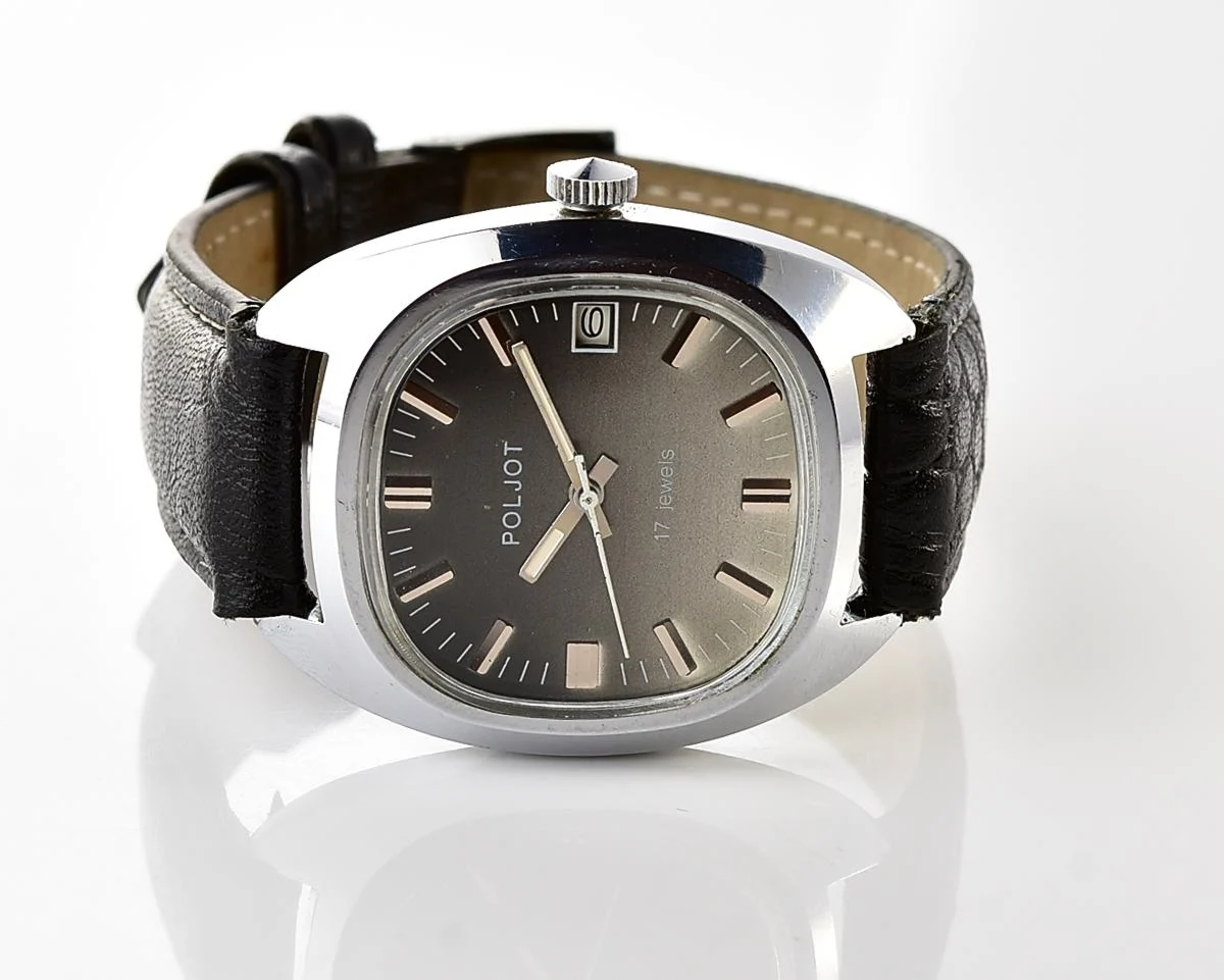 Soviet Poljot vintage mechanical wristwatch