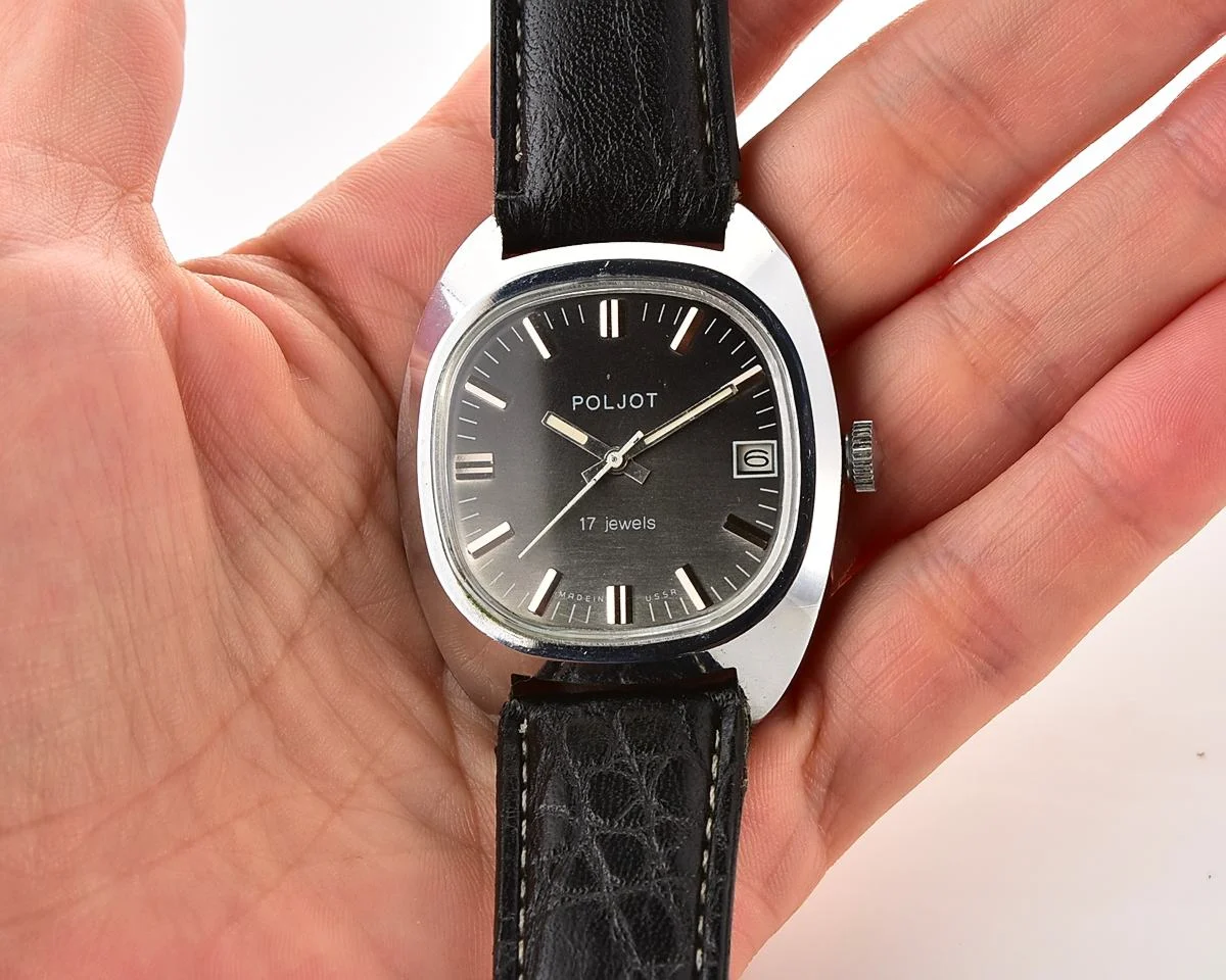 Soviet Poljot vintage mechanical wristwatch